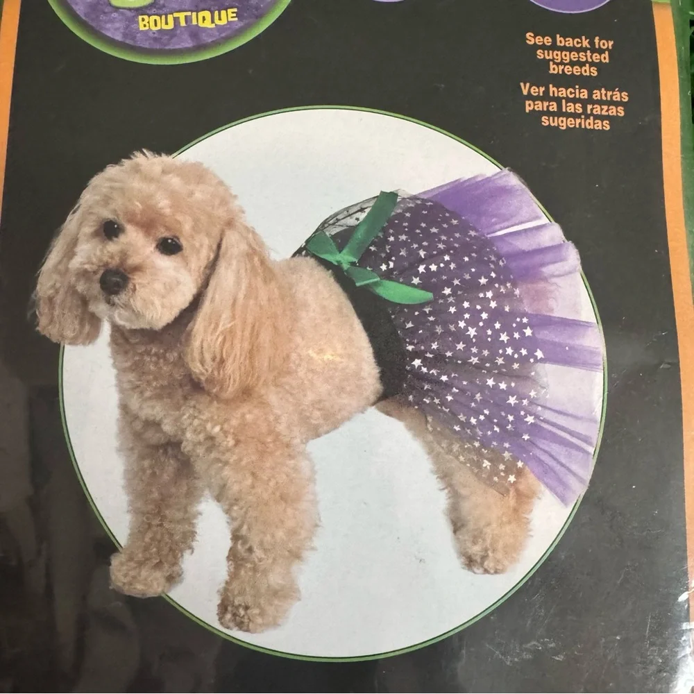 Rubie's Pet Shop Boutique Halloween Dog Purple Tutu Small/Medium New